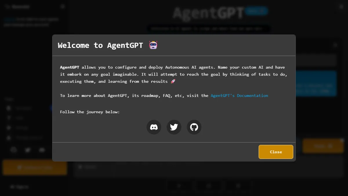 AgentGPT preview image