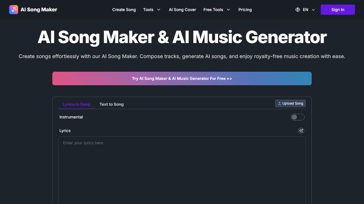 AI Song Maker preview image
