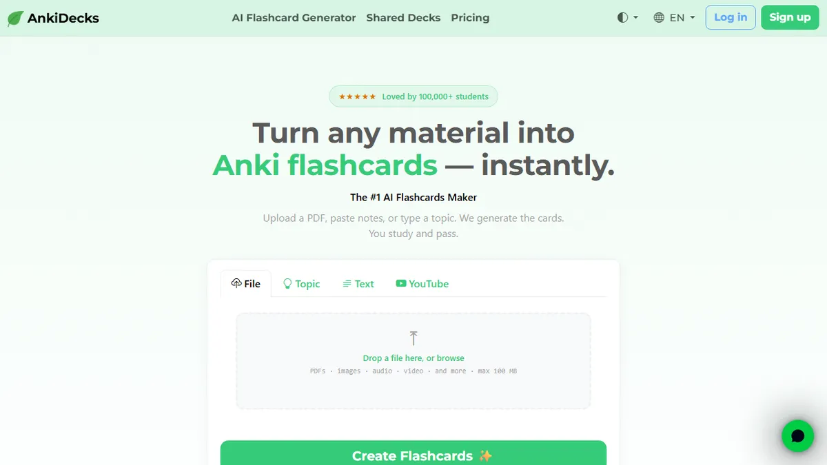 AnkiDecks AI preview image