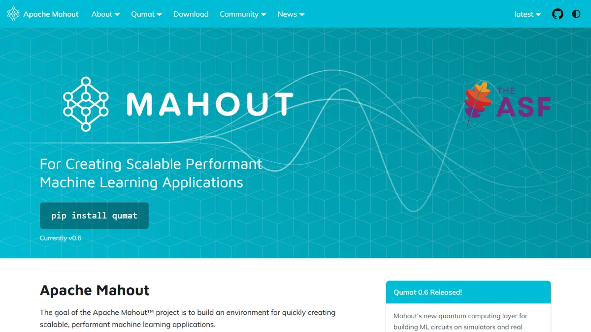Apache Mahout preview image