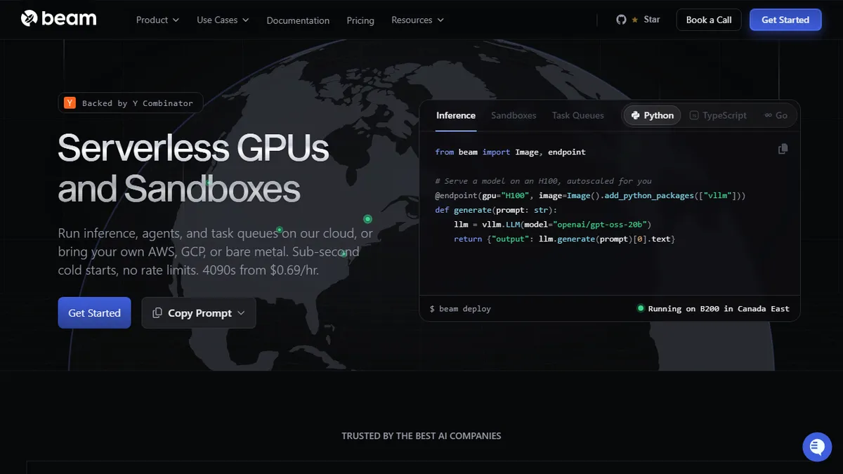 Beam preview image