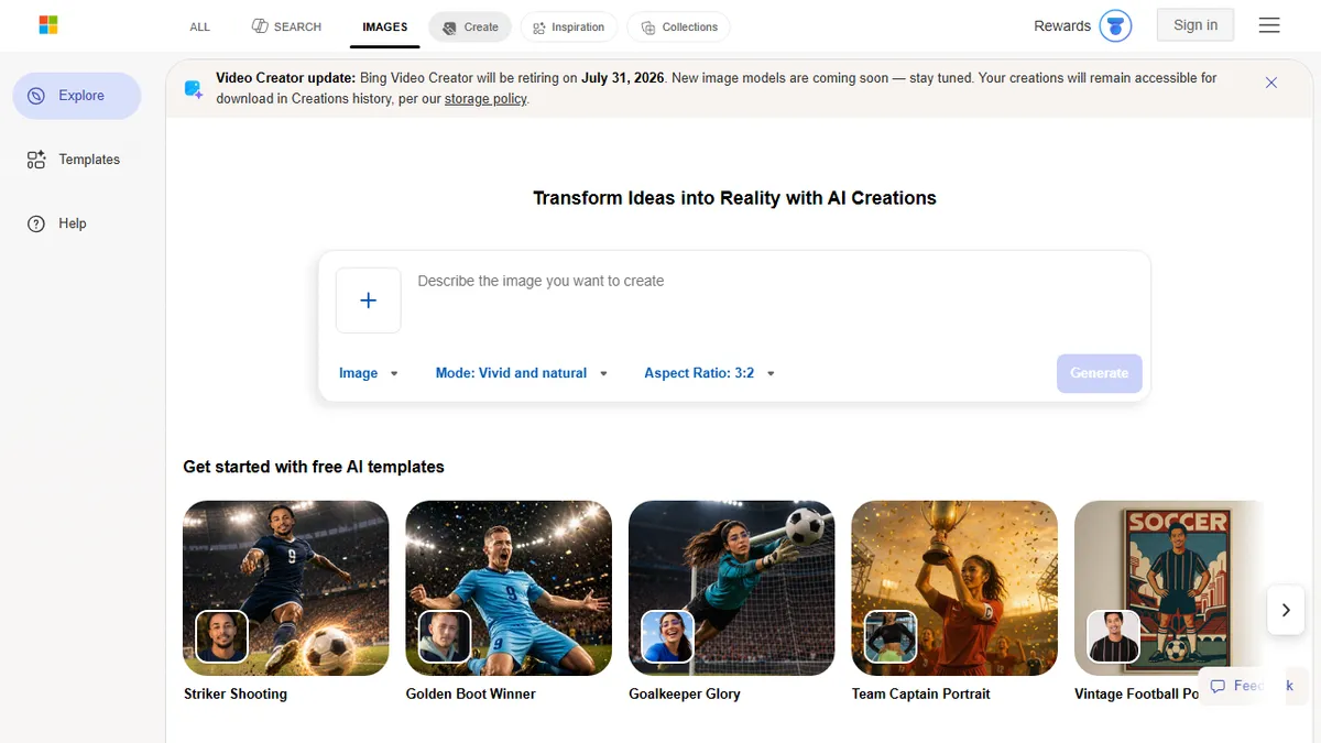 Bing Image Creator preview image
