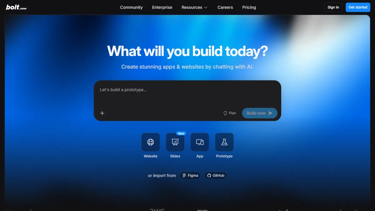 Bolt.new preview image