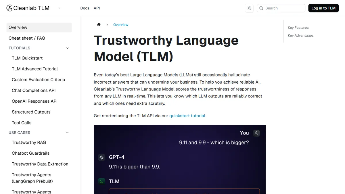 Cleanlab TLM preview image