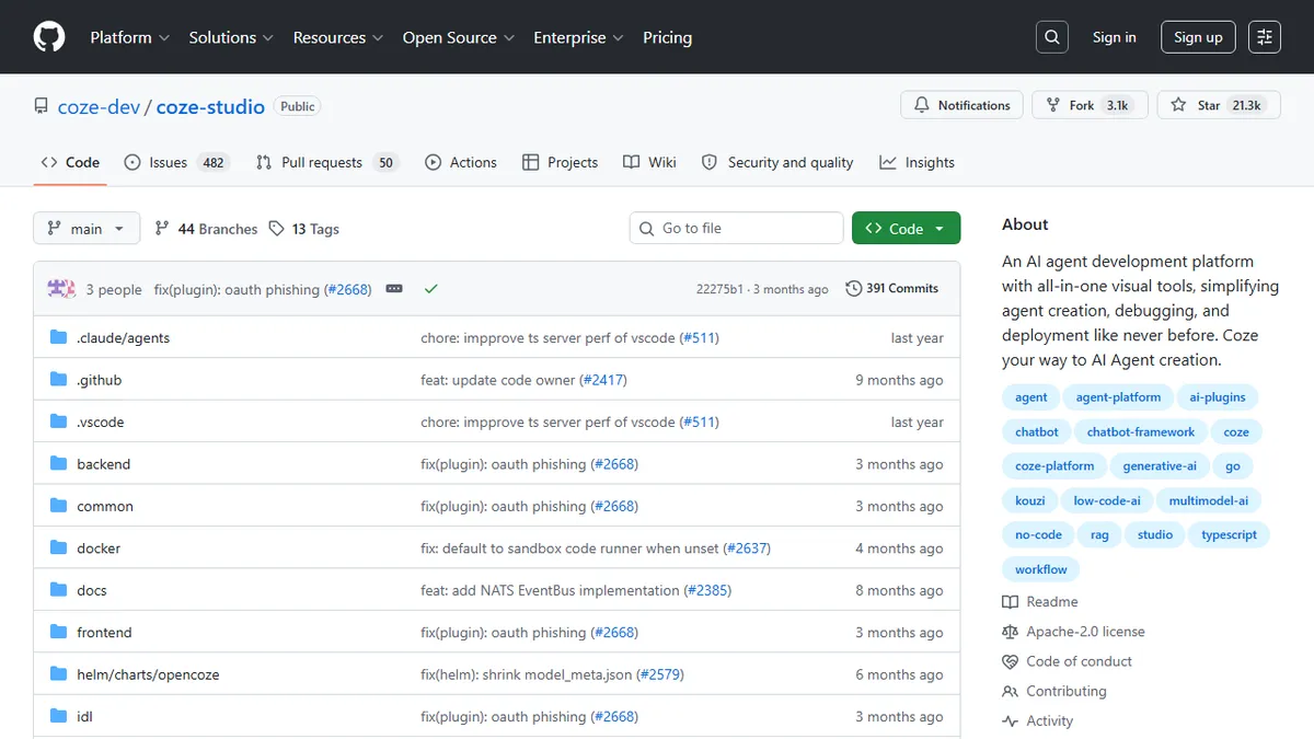 Coze Studio preview image