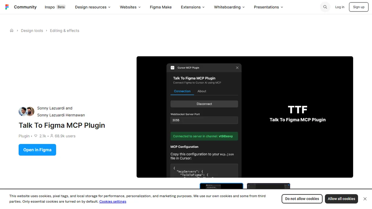 Cursor Talk to Figma MCP preview image