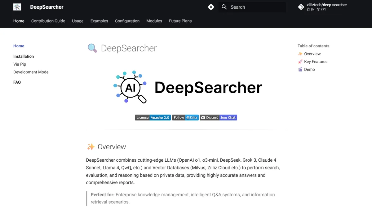 DeepSearcher preview image