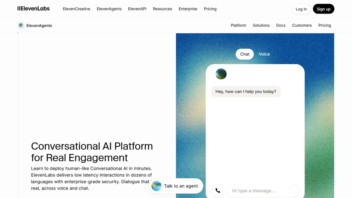 ElevenLabs Conversational AI preview image