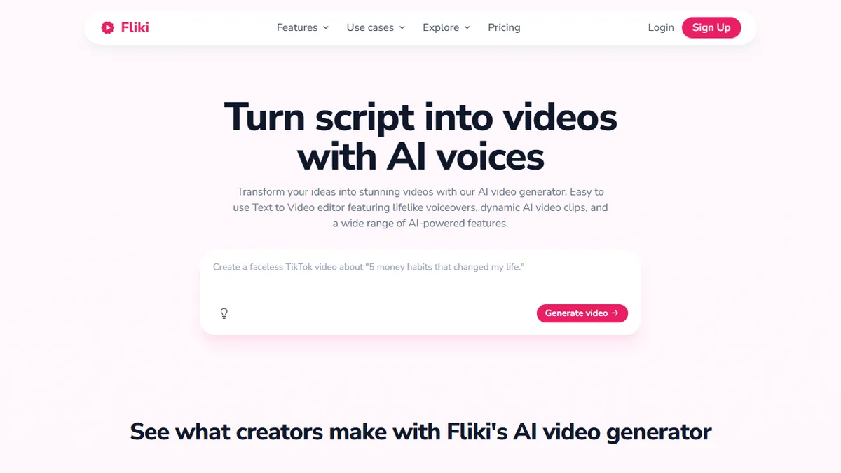 Fliki preview image