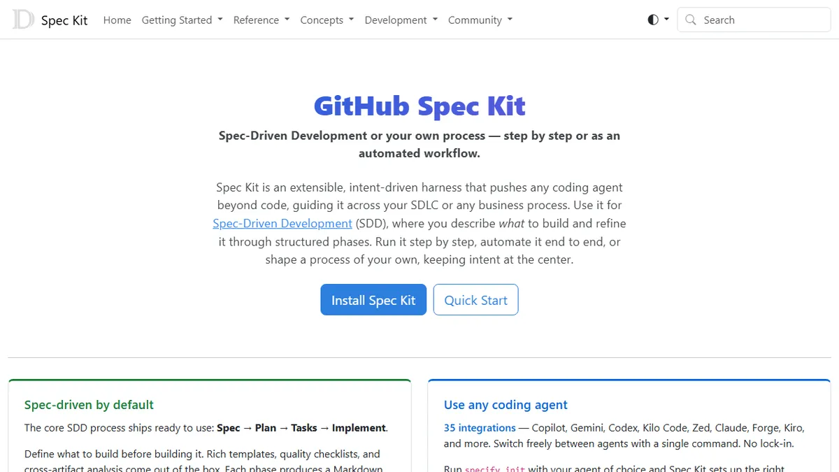 GitHub Spec Kit preview image