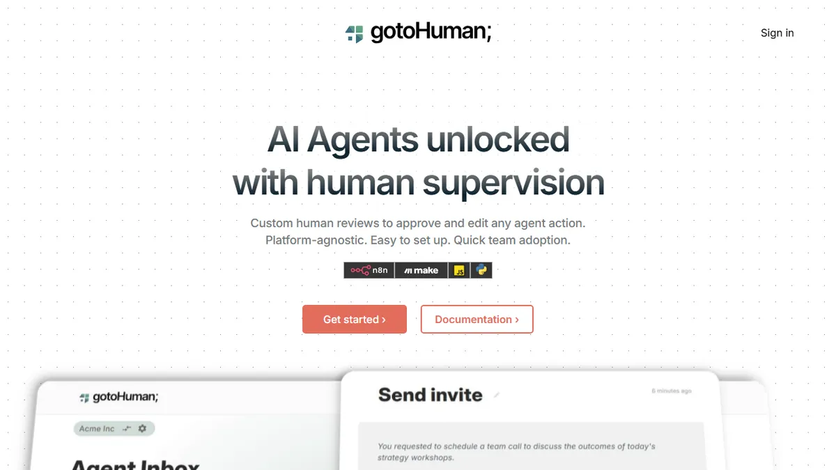 gotoHuman preview image