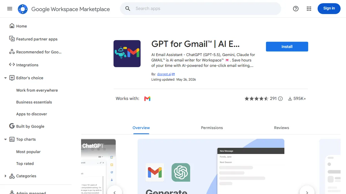 GPT for Gmail preview image