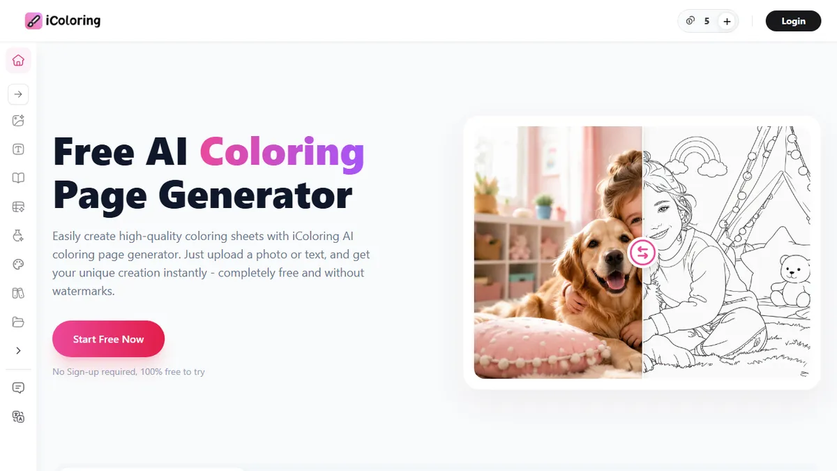 iColoring AI preview image