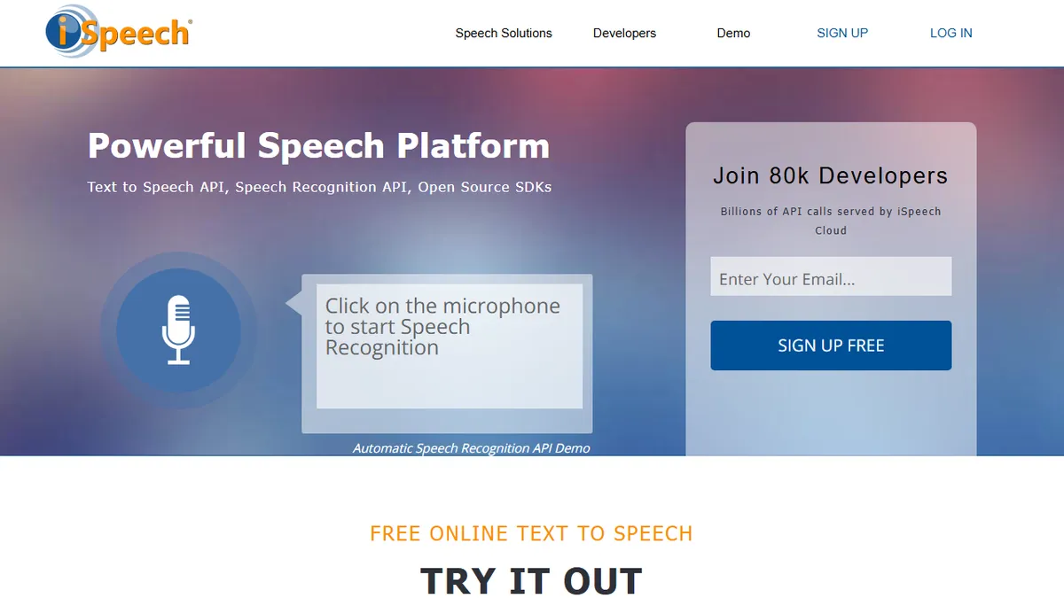 iSpeech preview image