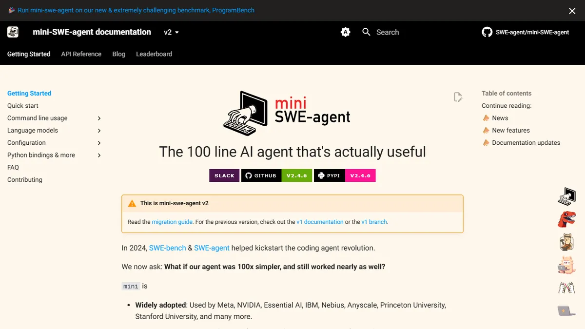 mini-SWE-agent preview image