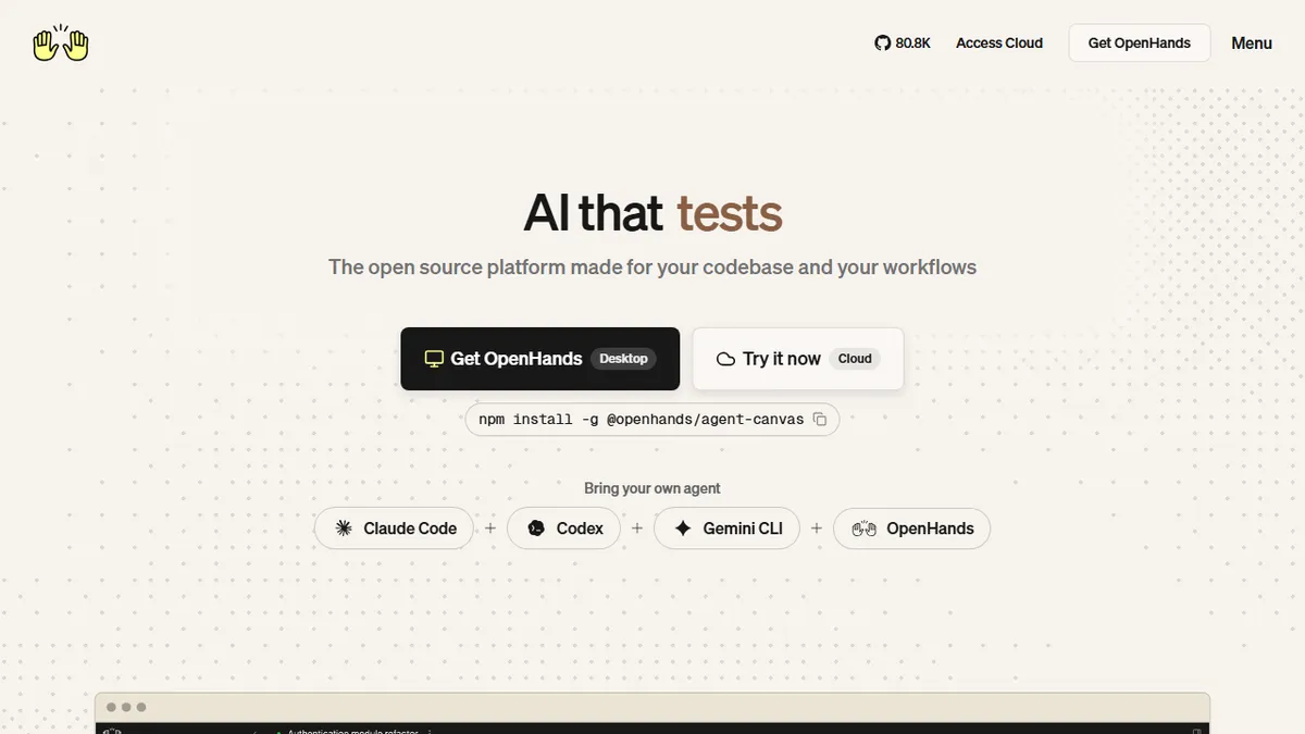OpenHands preview image
