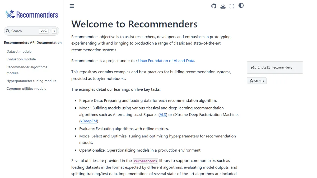 Recommenders preview image