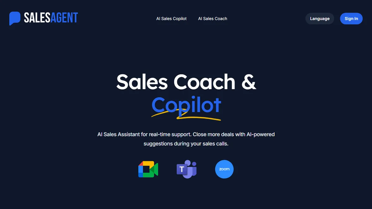 SalesAgent Chat preview image