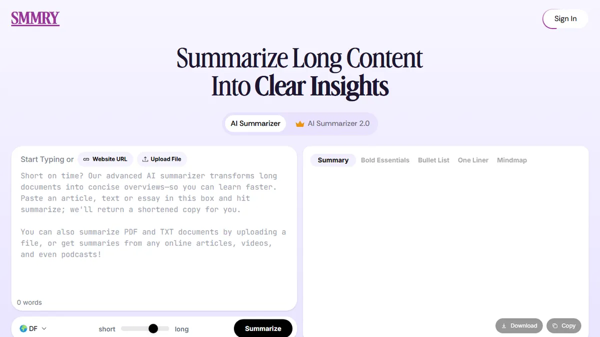 SMMRY preview image